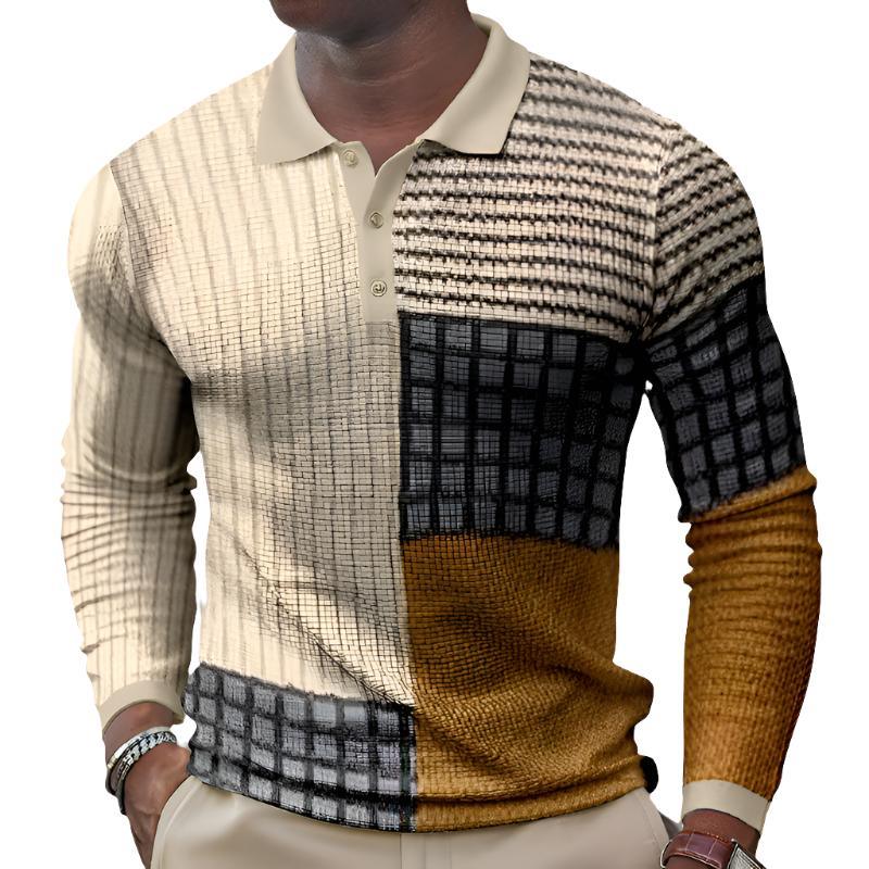 Men's Casual Retro Long Sleeve Top - MAXIME