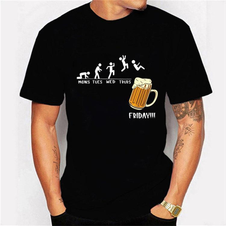 Men's And Women's T-shirt Beer - MAXIME