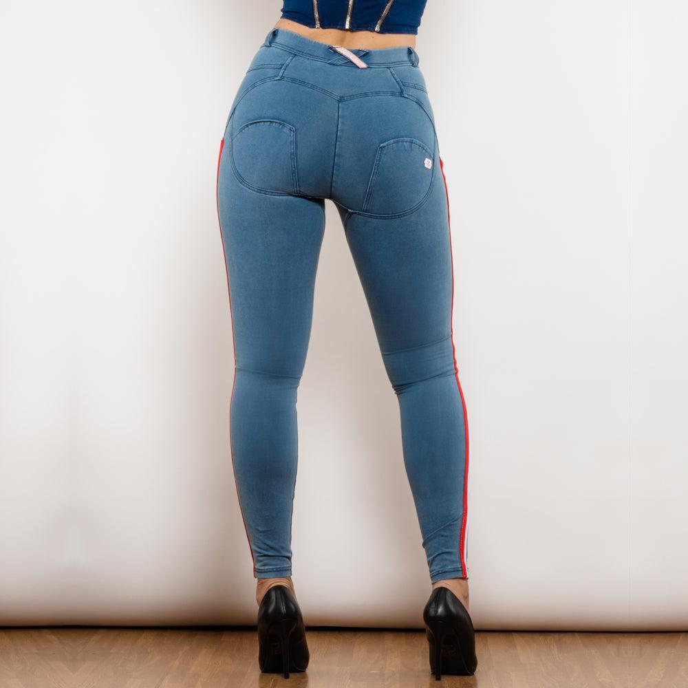 Melody Middle Sexy Push Up Jeans Denim Pencil Pants - MAXIME