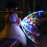 Girls Electrical Butterfly Wings With Lights Glowing Shiny Dress - MAXIME