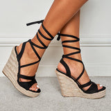 Bottom Heightening Strappy Sandals - MAXIME