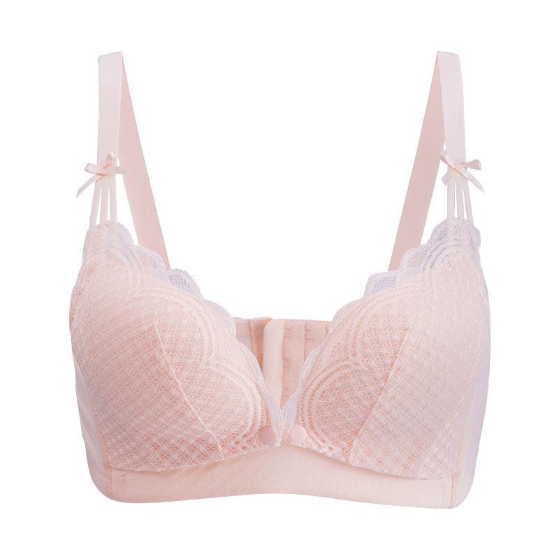 Gather Lace Bra, No Underwire Bra - MAXIME