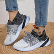 Women Color-matching Breathable Mesh Shoes Running Walking Casual Sneakers - MAXIME