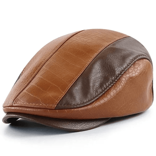 Leather Beret Ladies Fashion Newsboy Caps Man - MAXIME