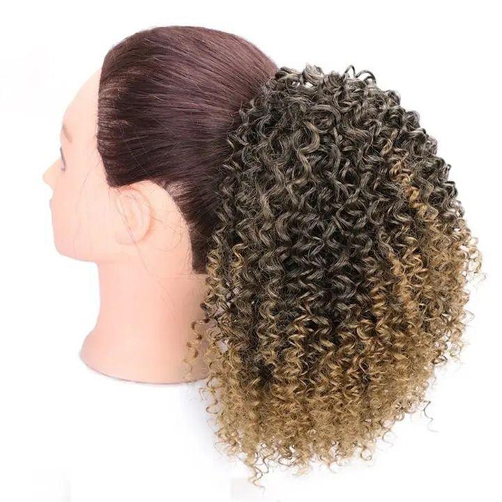 Drawstring Stretch Small Curly Wig - MAXIME