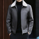 Leather Down Jacket Men's Autumn And Winter - MAXIME