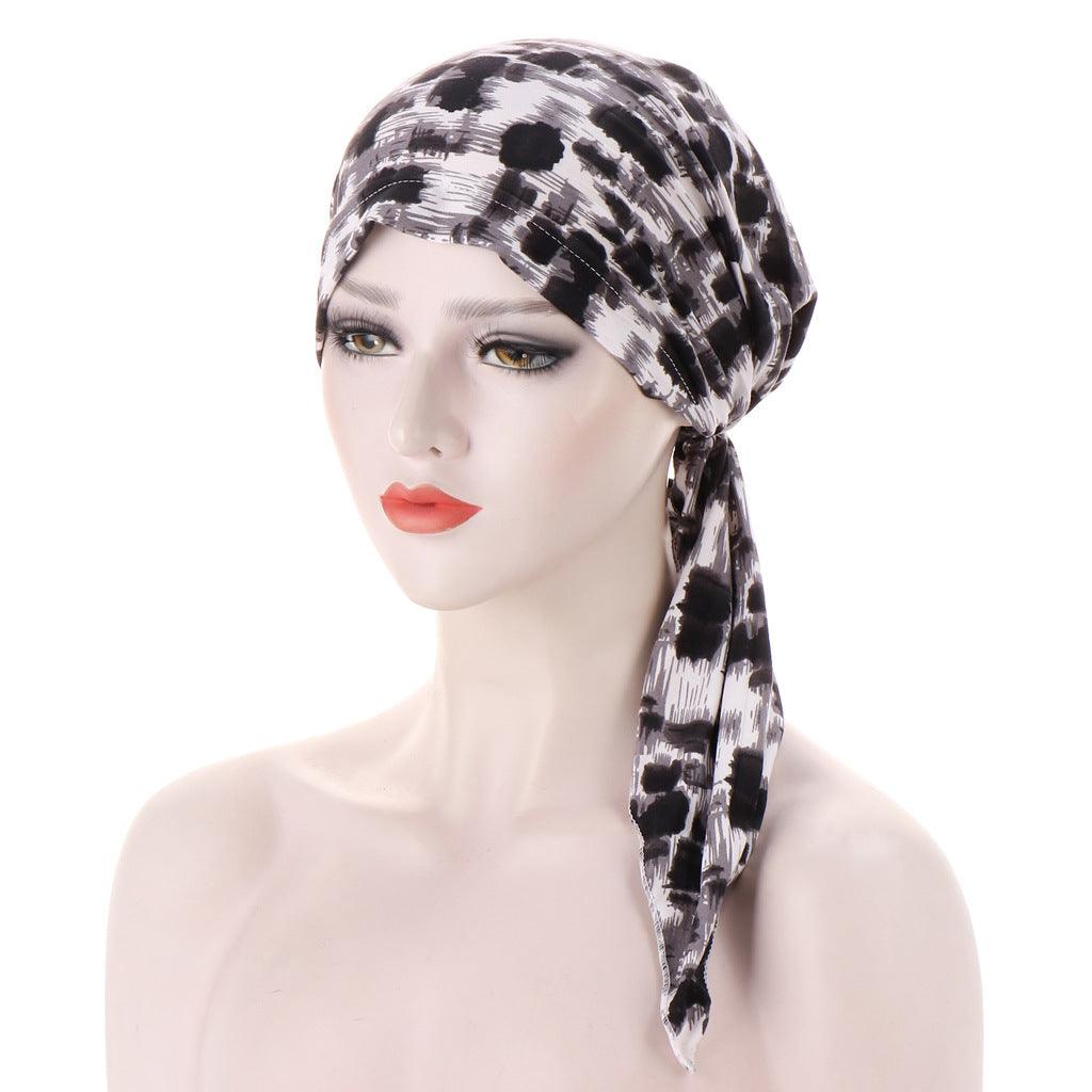 Maxime Curved Tail Turban Hat - MAXIME