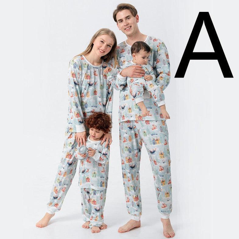 Christmas Family Pajamas Set Mom Dad And Son - MAXIME