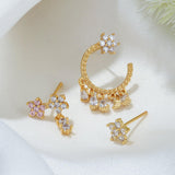 Trendy Earrings Set Zircon Temperament - MAXIME