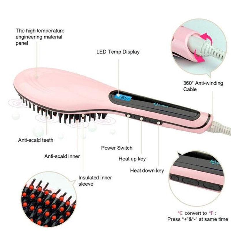 Paddle Brush Hair Straightener - MAXIME