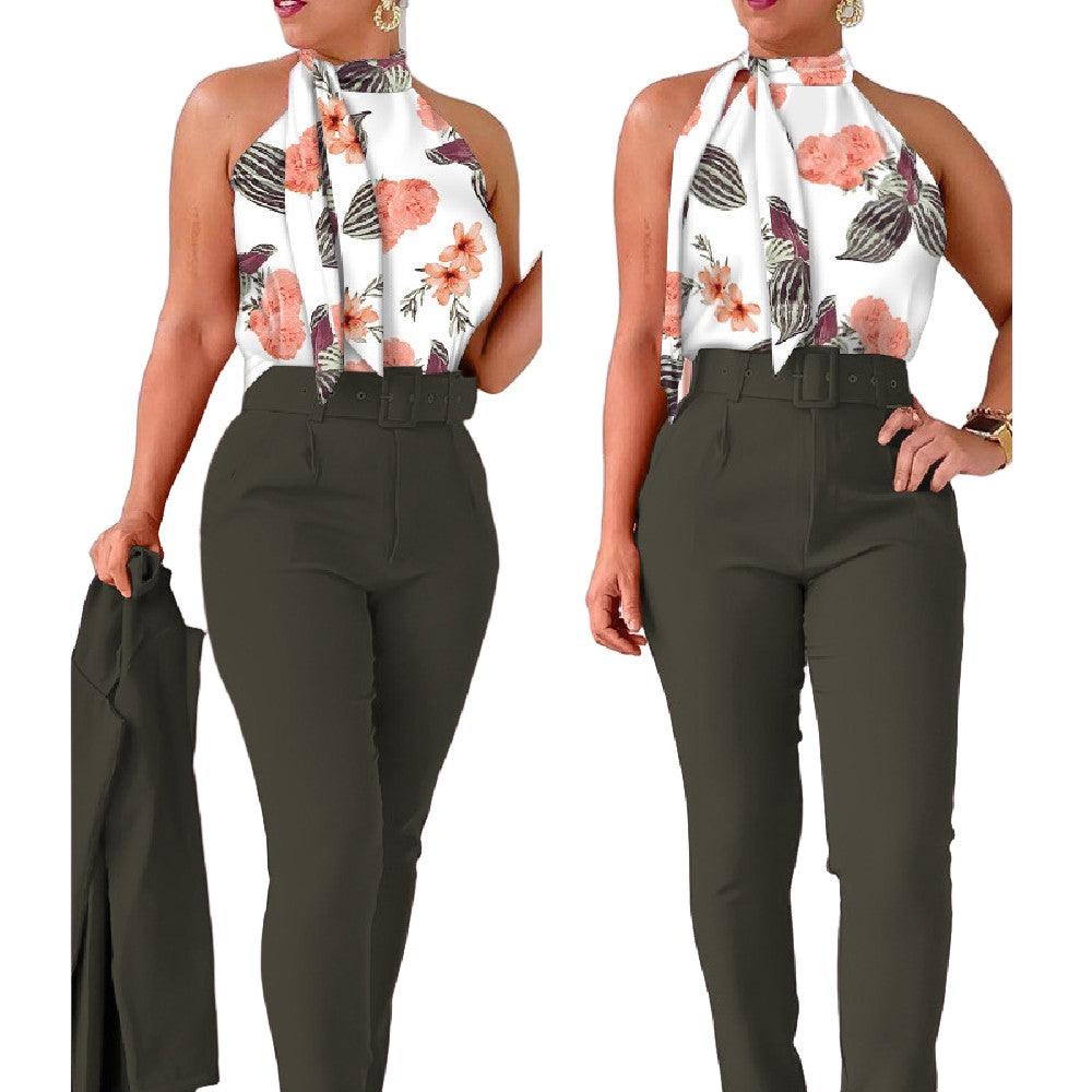 Maxime Floral Vest Suit - MAXIME