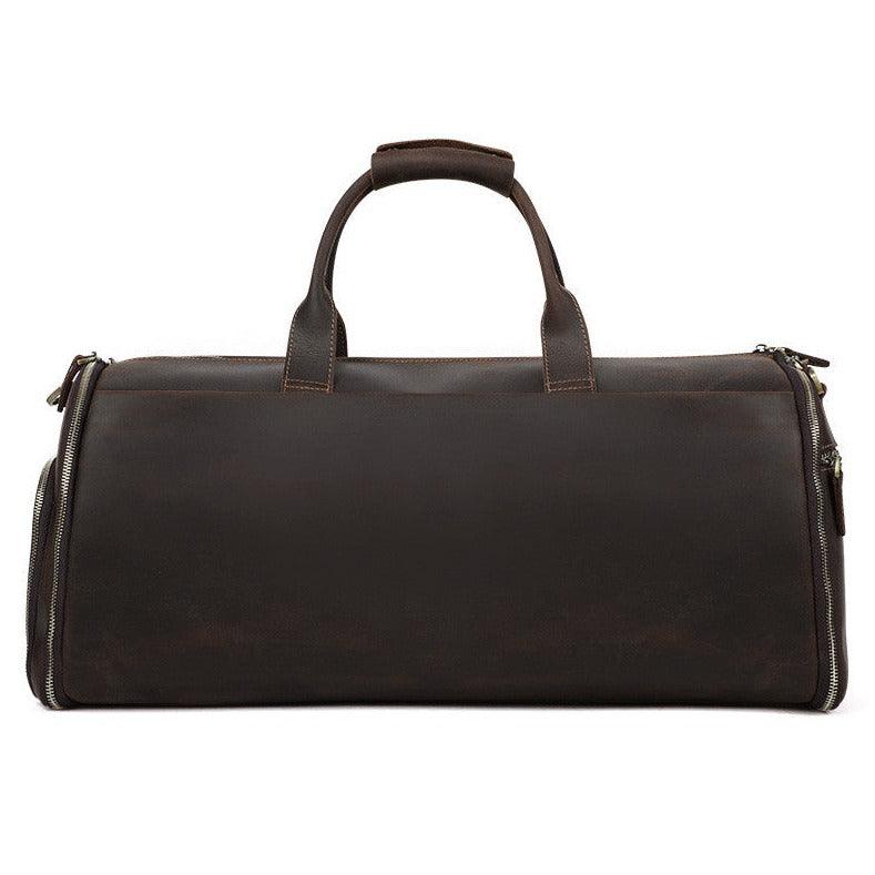 Crazy Horse Leather Retro Duffel Bag - MAXIME