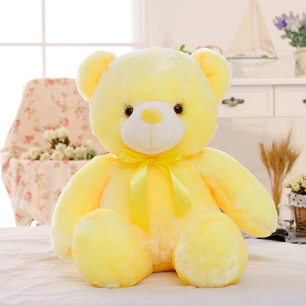 LED Teddy Bear Stuffed Animals Plush Toy Colorful Glowing - MAXIME