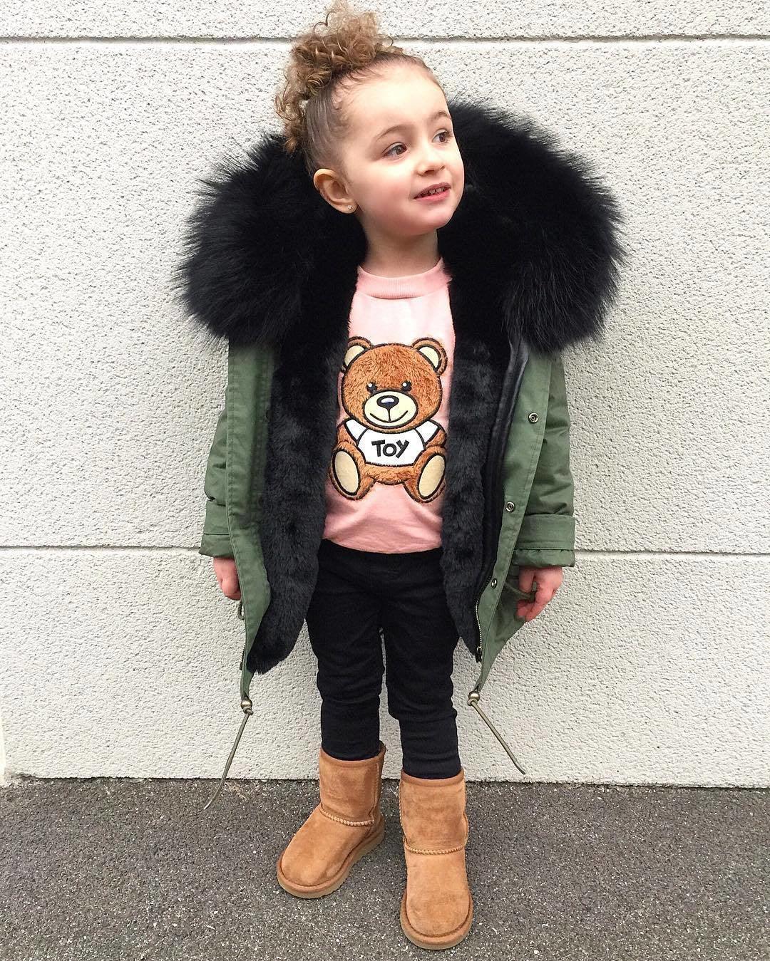 Children's faux fur coat - MAXIME