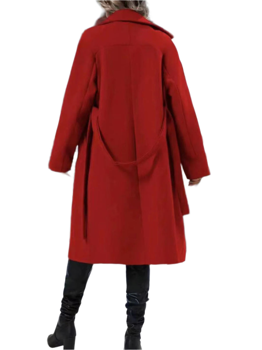 Double-breasted Long Jacket Women