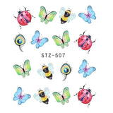 1pcs Nail Sticker Butterfly Flower - MAXIME