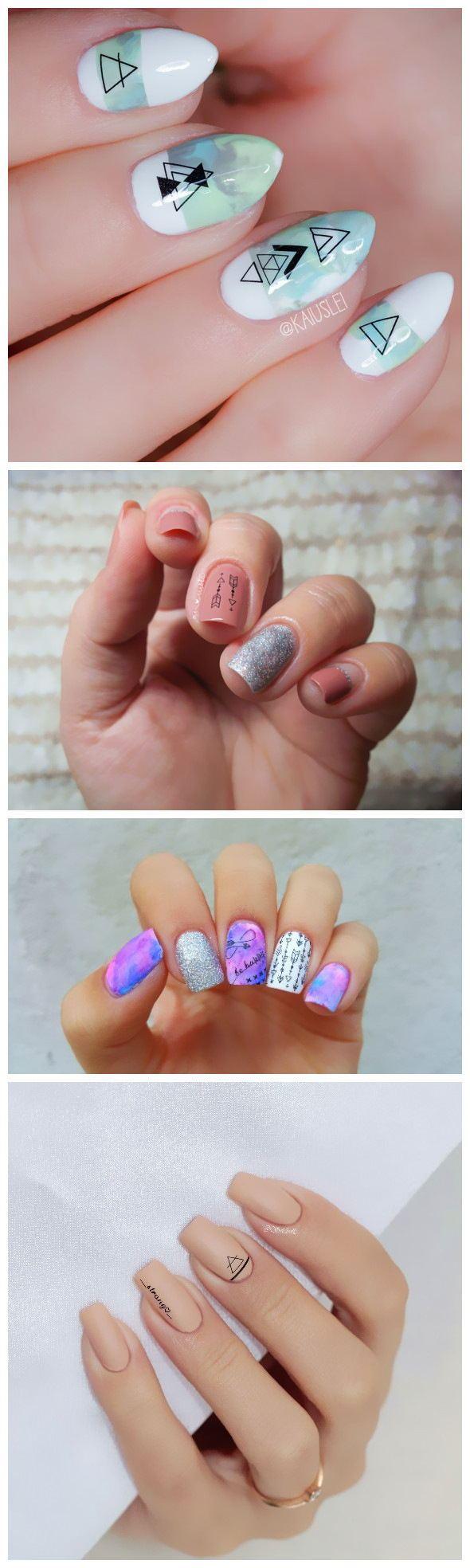 Geometric DIY Art Nail Polish Stickers - MAXIME