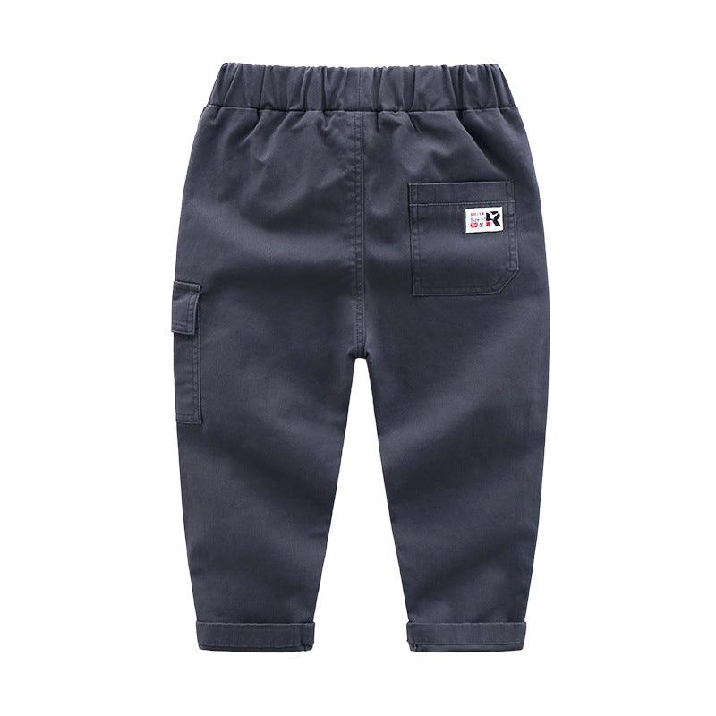 Children's cotton slim feet casual pants - MAXIME