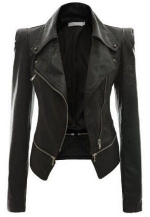 Leather jacket zipper - MAXIME