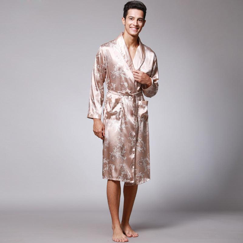 men silk robe - MAXIME