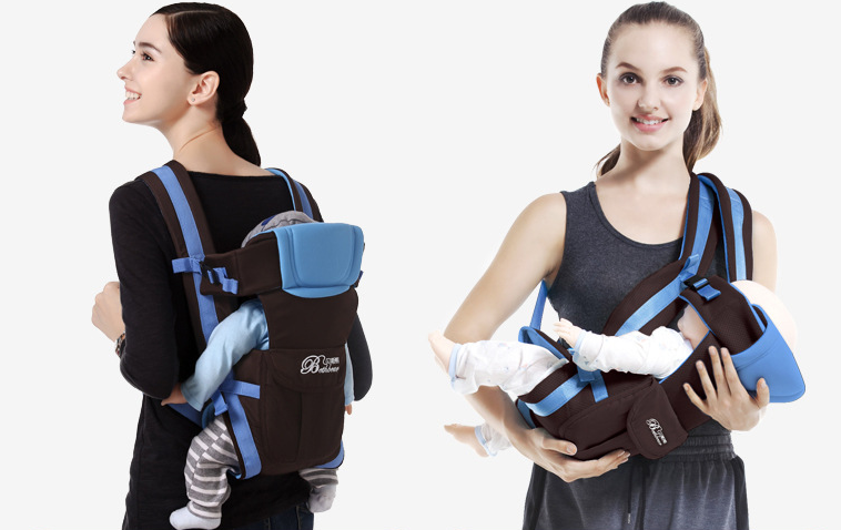 Double Shoulder Baby Carriers Mother and Child Travel Supplies - MAXIME