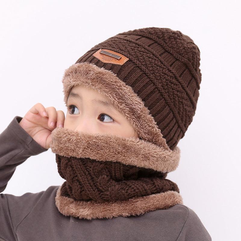 Warm knitted hat children's cap - MAXIME