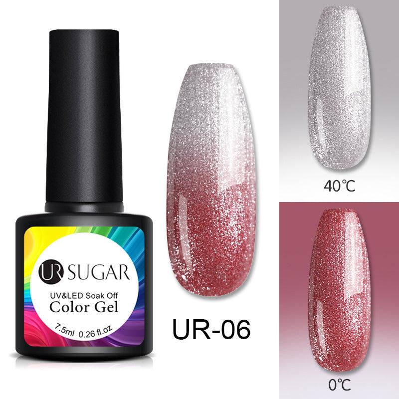 Glitter glitter temperature change nail polish - MAXIME