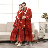 Women Pajamas Couple Gown Bathrobe Winter Robe - MAXIME