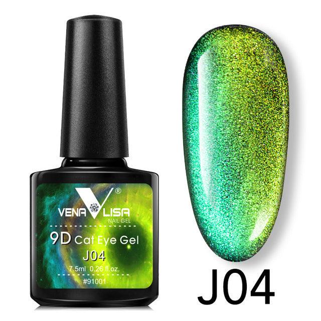 9D Gel Varnish Cat Eye Magic Chameleon Gel Multicolor 5ml Nail Gel Polish - MAXIME