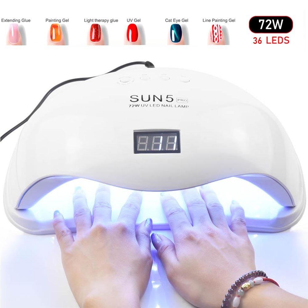 72W UVLED Dual Light Solar Nail Lamp - MAXIME