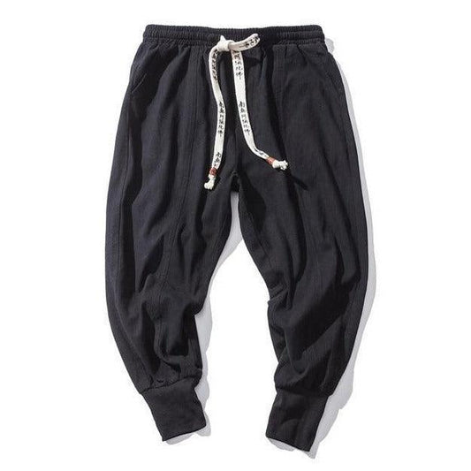 Cotton And Linen Hip Hop Pants For Man - MAXIME