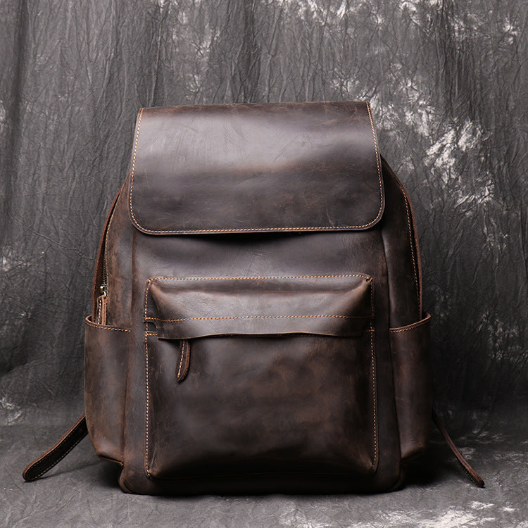 Leather Backpack Retro - MAXIME