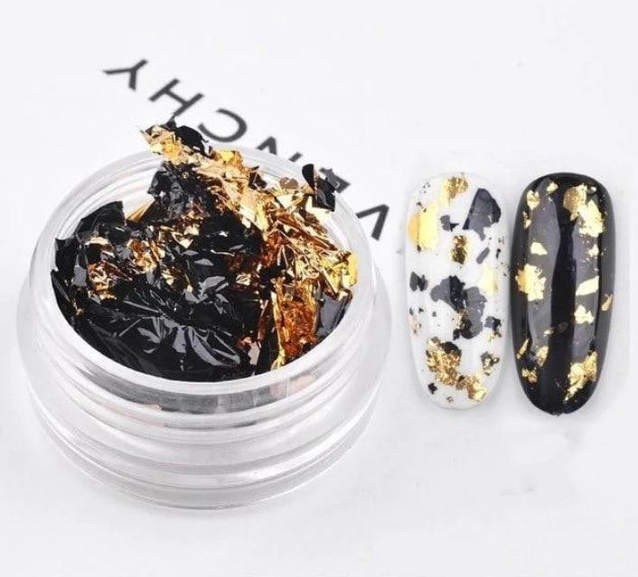 Nail tin foil fragment nail jewelry - MAXIME