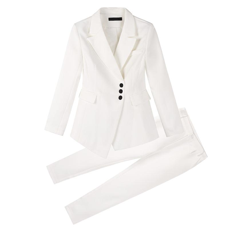 Maxime Women white Slim Pant Suits - MAXIME