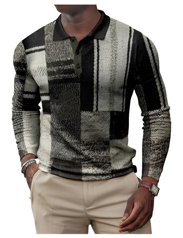 Men's Casual Retro Long Sleeve Top - MAXIME