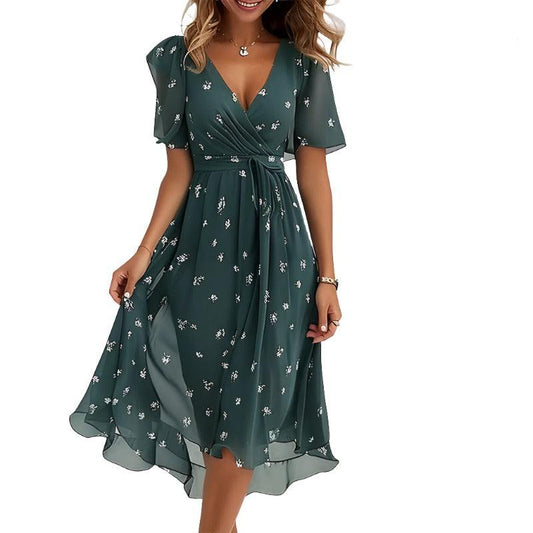 Summer Elegant V-neck Dresses - MAXIME