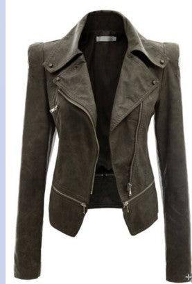 Leather jacket zipper - MAXIME