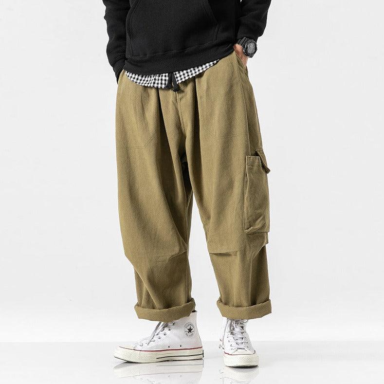 Straight wide leg cargo pants - MAXIME