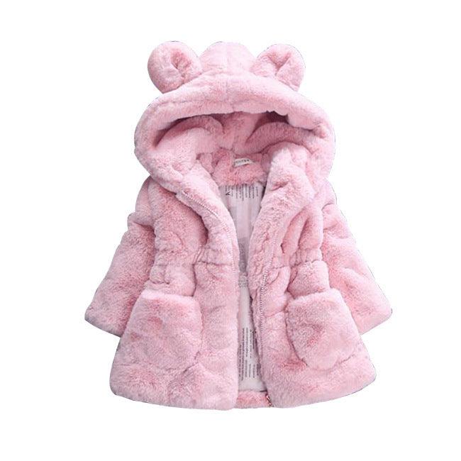 A girl's fur coat for autumn and winter - MAXIME