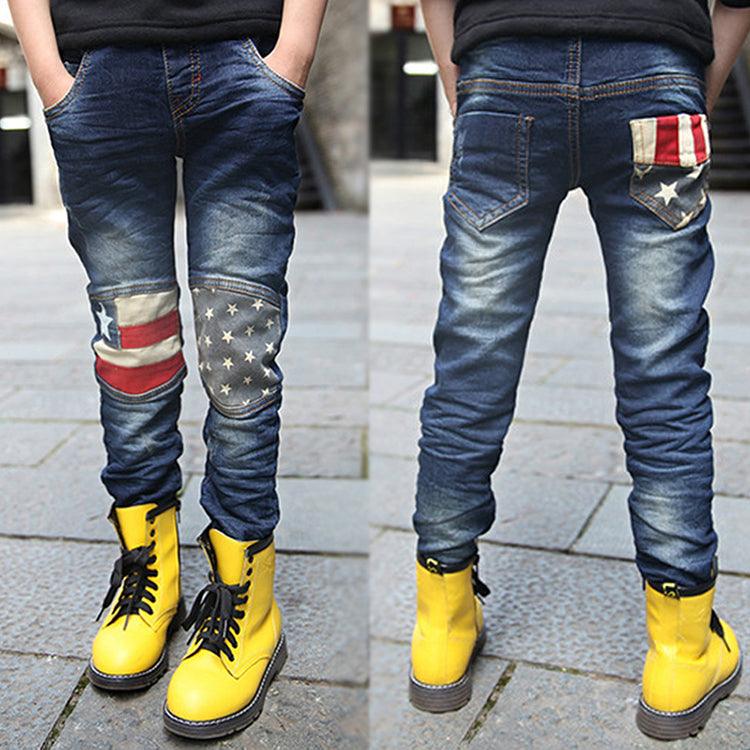 Boy patchwork jeans - MAXIME