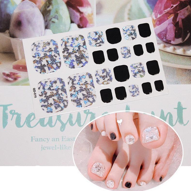 Nail stickers foot stickers 22 small stickers waterproof nail - MAXIME