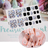 Nail stickers foot stickers 22 small stickers waterproof nail - MAXIME