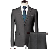 Men's Business Casual Suit Suit Two-piece Set - MAXIME