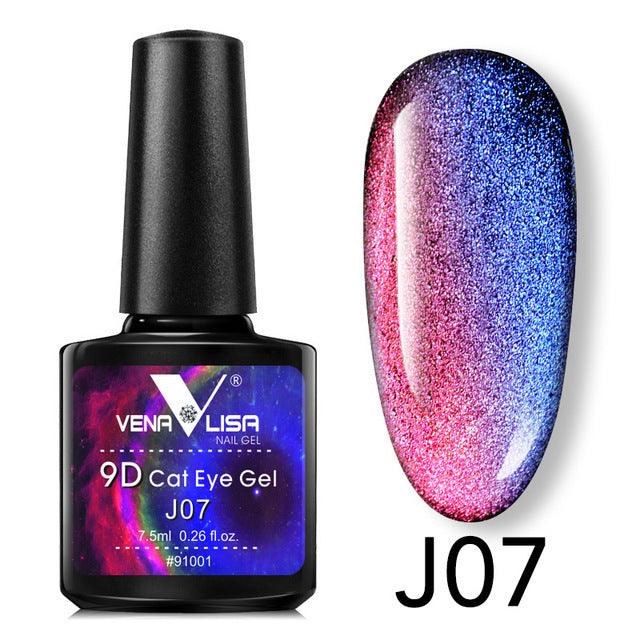 9D Gel Varnish Cat Eye Magic Chameleon Gel Multicolor 5ml Nail Gel Polish - MAXIME