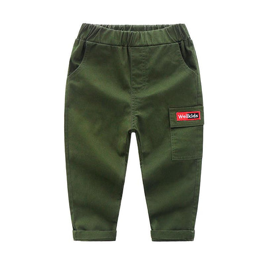 Children's cotton slim feet casual pants - MAXIME