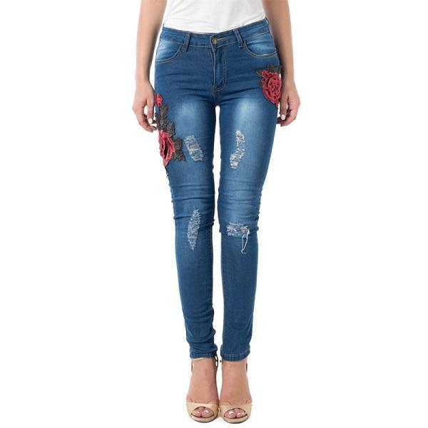 Women Jeans Pencil Pants Denim Jeans - MAXIME