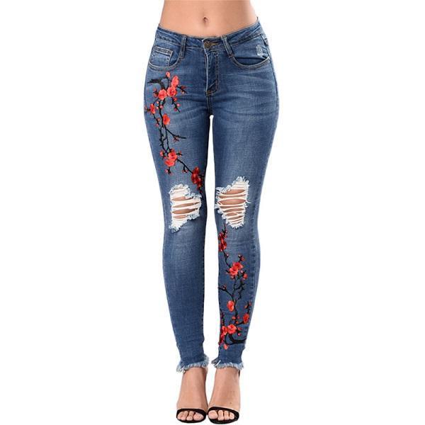 Women Jeans Pencil Pants Denim Jeans - MAXIME