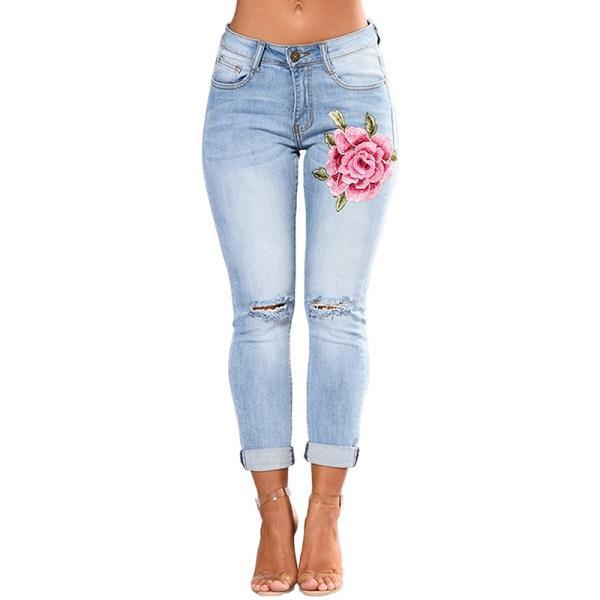 Women Jeans Pencil Pants Denim Jeans - MAXIME