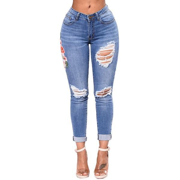 Women Jeans Pencil Pants Denim Jeans - MAXIME