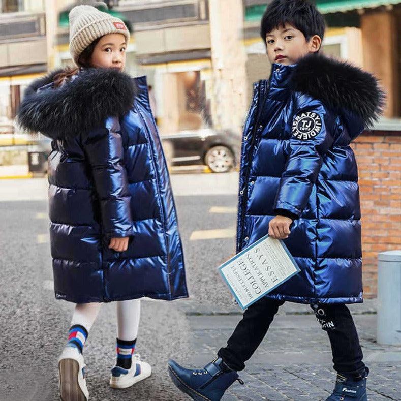 Children's shiny down jacket - MAXIME